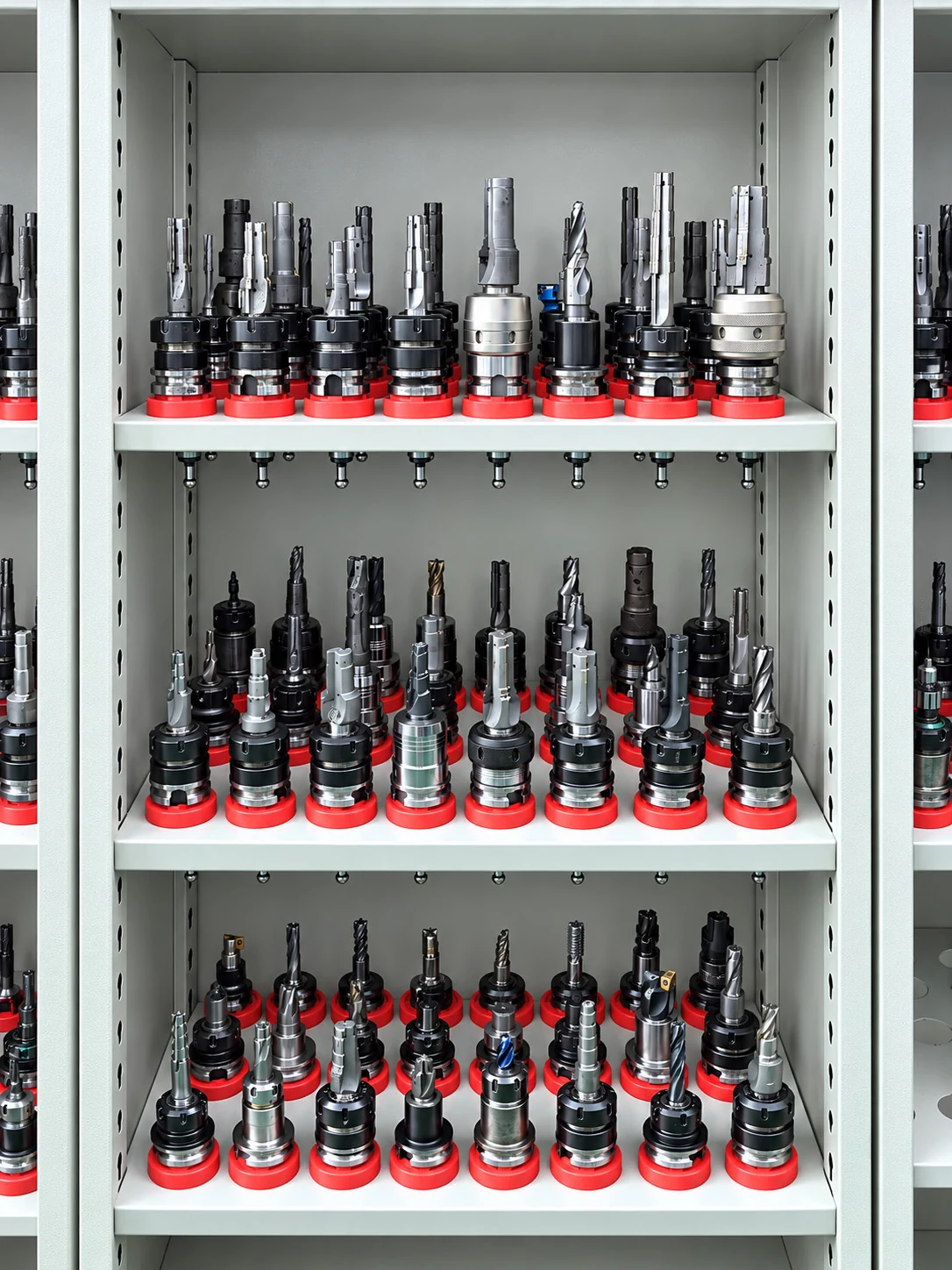 Cutting tools stored in the Zhongwei workshop.