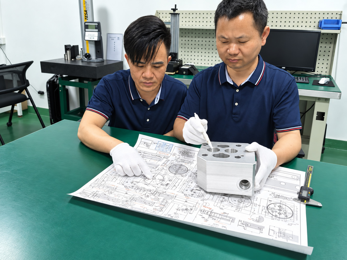 Manifold model, component and drawing reviewed by Zhongwei personnel.